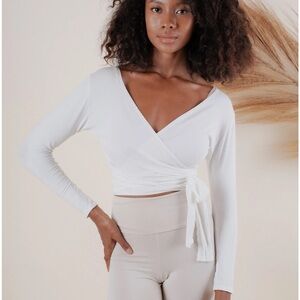 Indigo Luna- Agni Wrap Top Off White